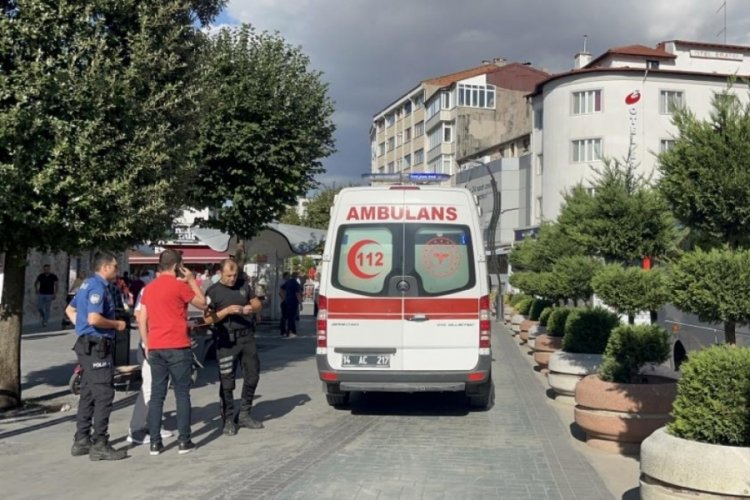 Bolu'da annesiyle yolda y&uuml;r&uuml;yen adamı sırtından bı&ccedil;akladı