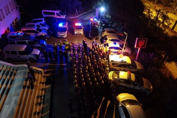 Balıkesir Erdek'te drone destekli huzur operasyonu
