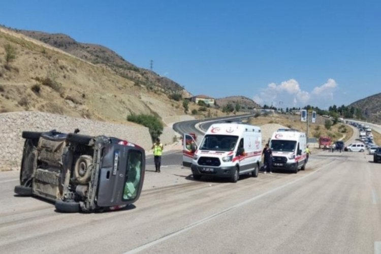 Amasya'da korkutan kaza