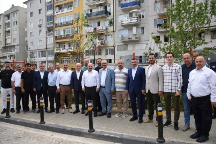 Yıldırım'da, G&ouml;kdere Kapalı Pazar Yeri a&ccedil;ılışına AK Partili isimlerden destek