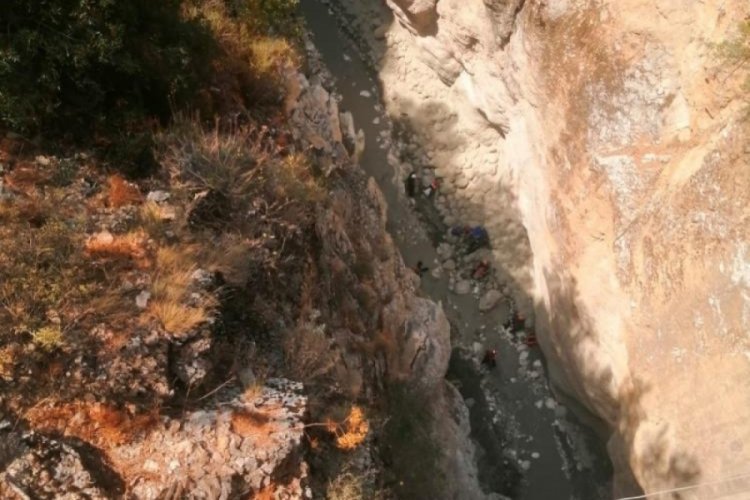 Muğla'da kanyonda mahsur kalan şahıs kurtarıldı