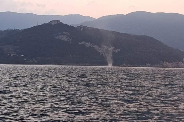 Kastamonu'da denizde oluşan  hortum panik yaşattı!