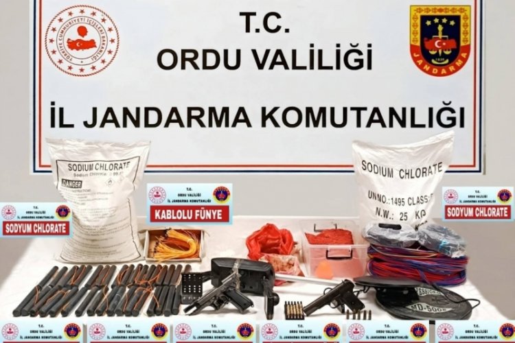 Ordu'da bir evde &ccedil;ok sayıda patlayıcı madde ele ge&ccedil;irildi