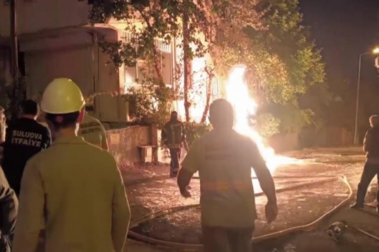 Amasya'da doğalgaz borusu patladı