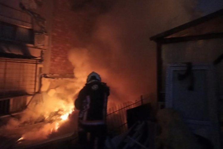 Malatya'da konteyner yangını