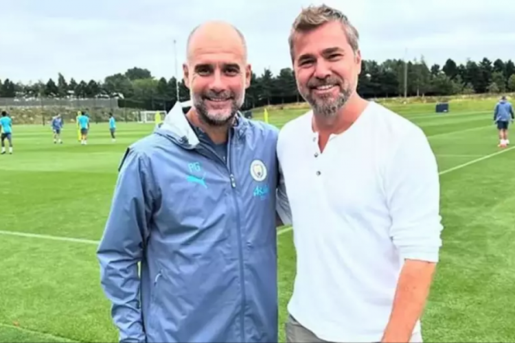 Engin Altan D&uuml;zyatan, Pep Guardiola ile bir arada!