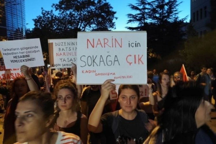 TKP &uuml;yeleri Narin G&uuml;ran i&ccedil;in y&uuml;r&uuml;y&uuml;ş d&uuml;zenledi