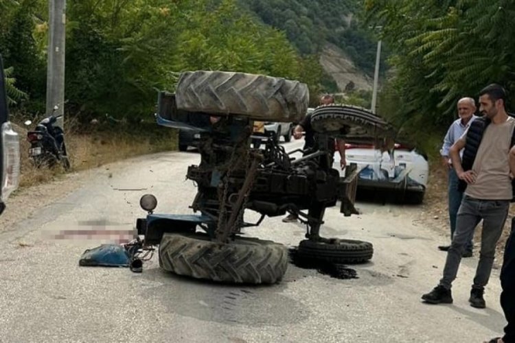 Bursa'da oğlunun kullandığı trakt&ouml;r&uuml;n altında can verdi