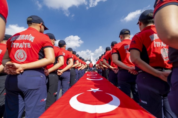 Mersinli itfaiyeciler i&ccedil;in yemin t&ouml;reni d&uuml;zenlendi