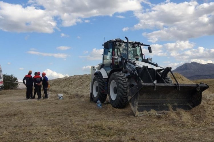Burdur'da drenaj inşaatında g&ouml;&ccedil;&uuml;k: 1 &ouml;l&uuml;