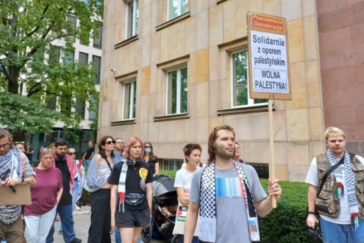 Blinken'a Varşova'da "Gazze" protestosu