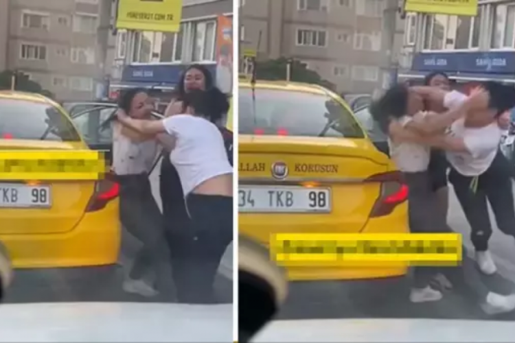 Yol ortasında birbirlerine girdiler!