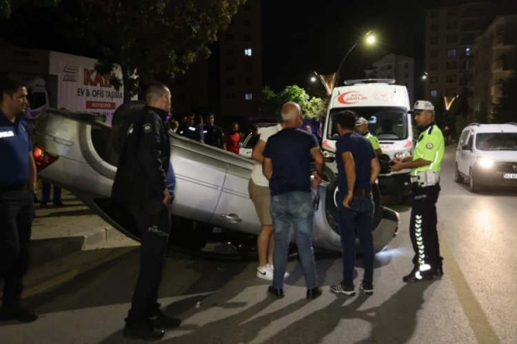 Nevşehir kontrolden &ccedil;ıkan otomobil takla attı: 2 yaralı