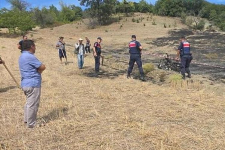 Tokat'ta korkun&ccedil; olay! Kendini ATV'ye zincirleyip yaktı