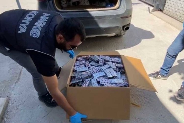 Konya'da avukat 25 bin uyuşturucu hapla yakalandı