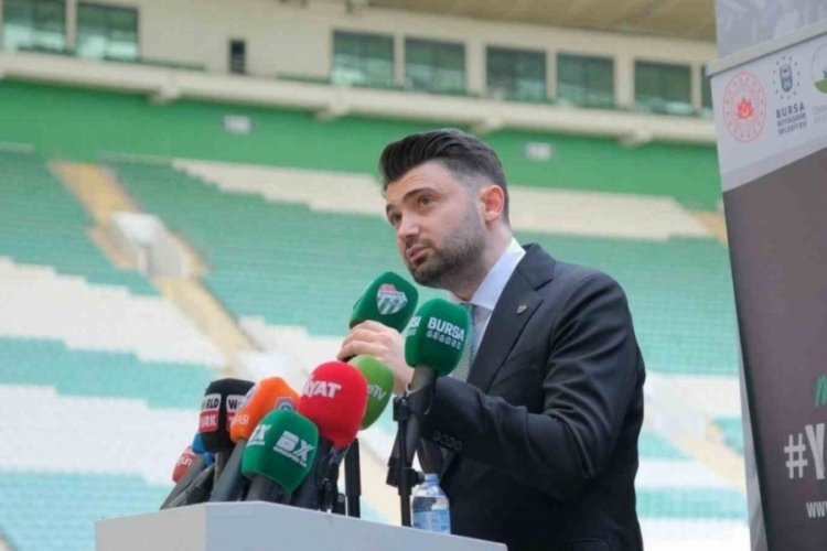 Bursaspor Başkanı &Ccedil;elik'ten tesis a&ccedil;ıklaması