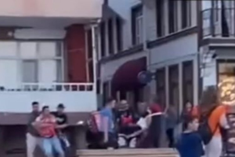 Bursa Mudanya'da sopalı kavga