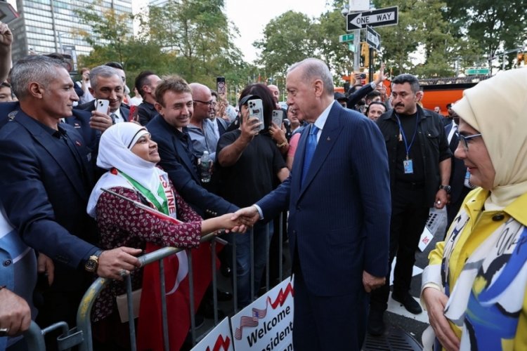 Cumhurbaşkanı Erdoğan, New York'ta ilgiyle karşılandı