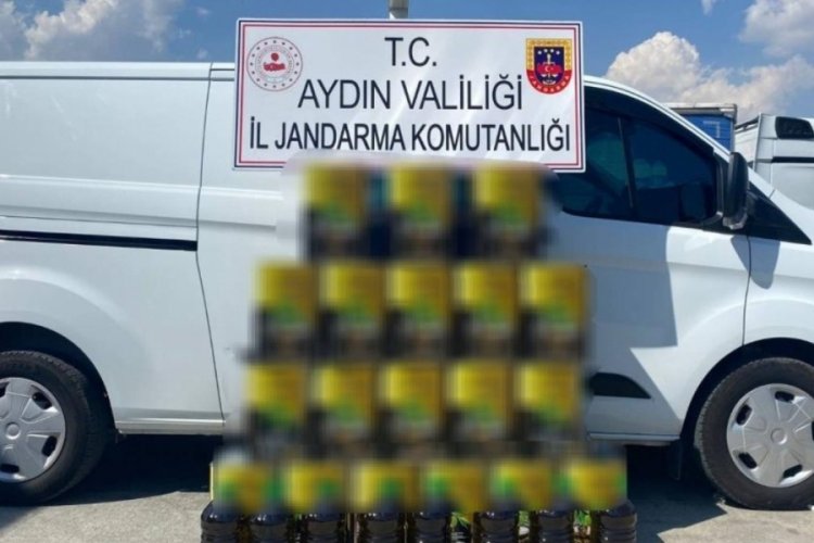 Aydın'da piyasa değeri 262 bin TL olan sahte zeytinyağı ele ge&ccedil;irildi
