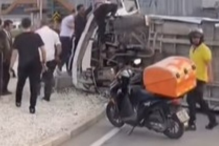 Bursa Kestel'de korkutan kaza!