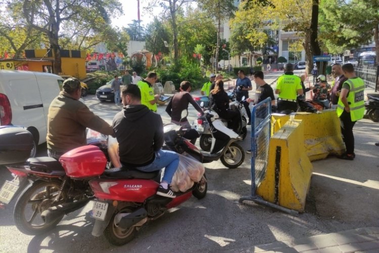 Bursa'da 1047 motosiklete ceza yağdı!