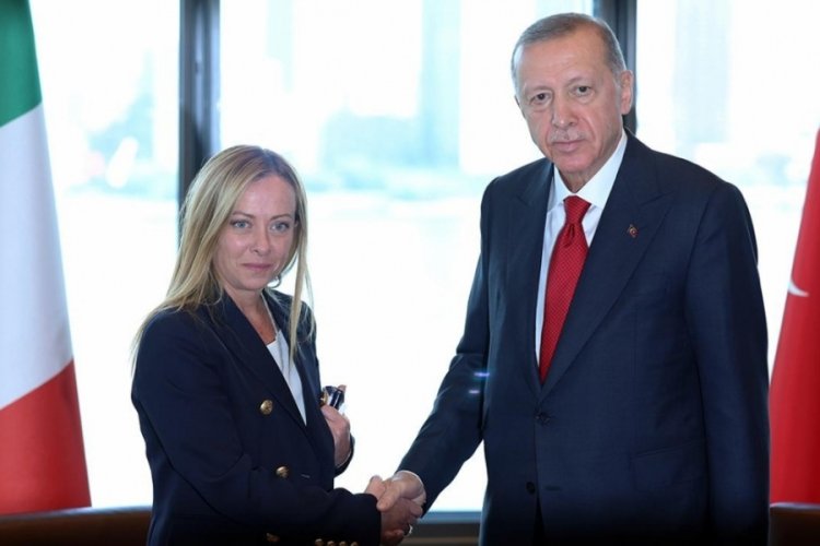 Cumhurbaşkanı Erdoğan İtalya Başbakanı Meloni'yi kabul etti