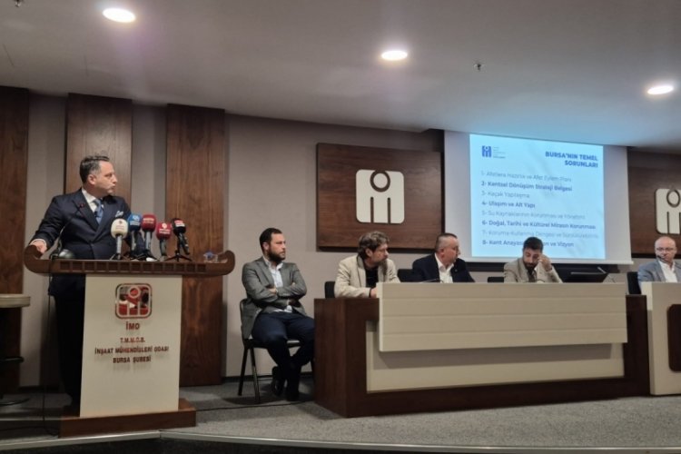 İMO Bursa Şubesi kentin sorunlarını ele aldı