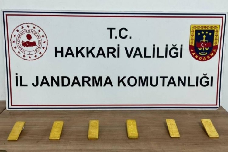 Hakkari'de 6 kilo k&uuml;l&ccedil;e altın ele ge&ccedil;irildi