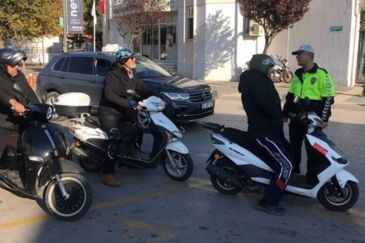 Balıkesir'de motosiklet ve motorlu bisiklet denetimlerinde 684 araca cezai işlem uygulandı