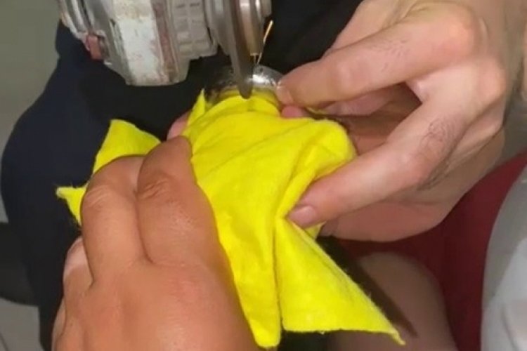 Parmağını musluk rozetine sıkıştıran &ccedil;ocuğun imdadına itfaiye yetişti