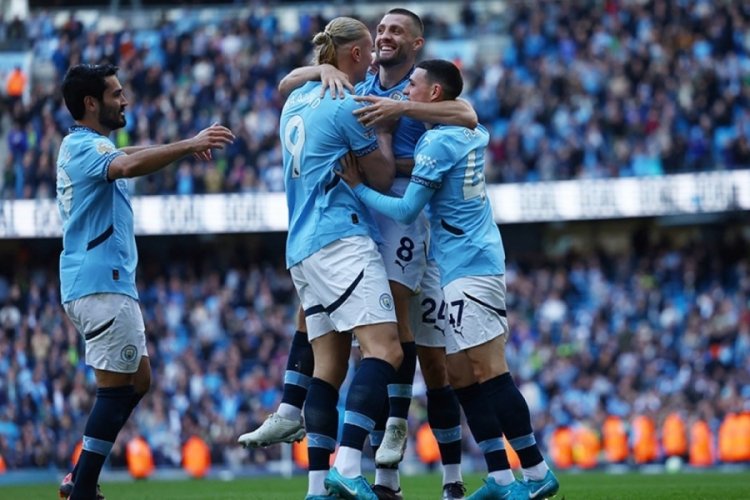 Manchester City zorlandığı maçta puan almayı bildi