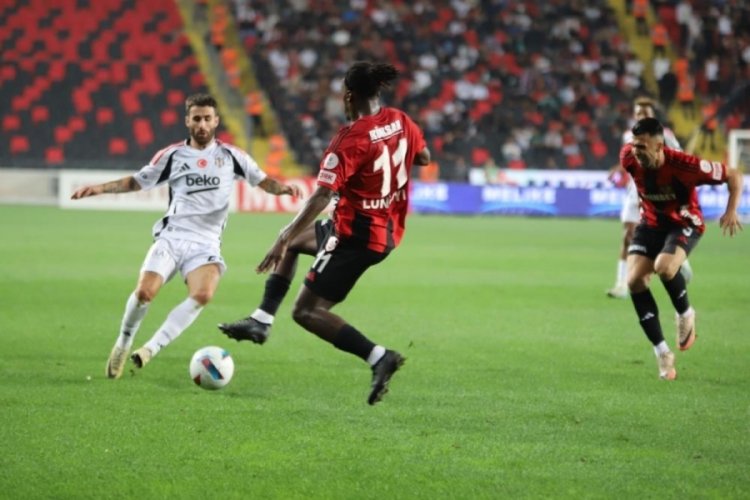 Beşiktaş, deplasmanda Gaziantep FK ile 1-1 berabere kaldı