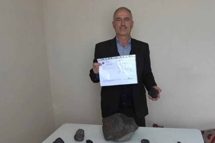 Mantar toplarken bulduğu taşların g&ouml;ktaşı olduğu ortaya &ccedil;ıktı