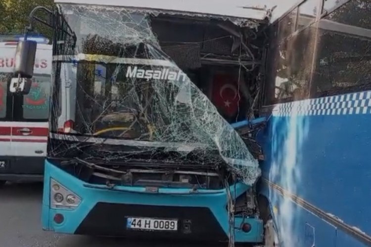 Malatya'da otob&uuml;s ile &ouml;ğrenci servisi &ccedil;arpıştı: &Ccedil;ok sayıda yaralı var