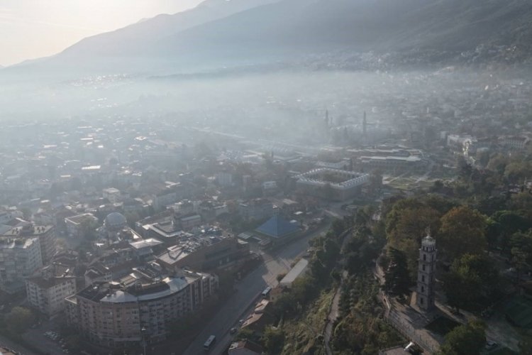 Bursa'da kartpostallık g&ouml;r&uuml;nt&uuml;ler oluşturan sis, dron ile g&ouml;r&uuml;nt&uuml;lendi