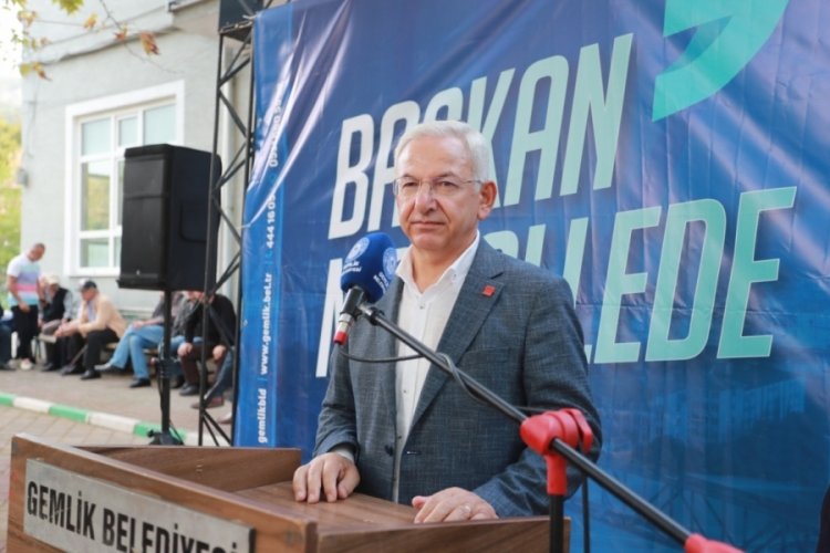 Bursa'da Gemlik Belediye Başkanı Deviren'den k&ouml;ylere g&ouml;let m&uuml;jdesi