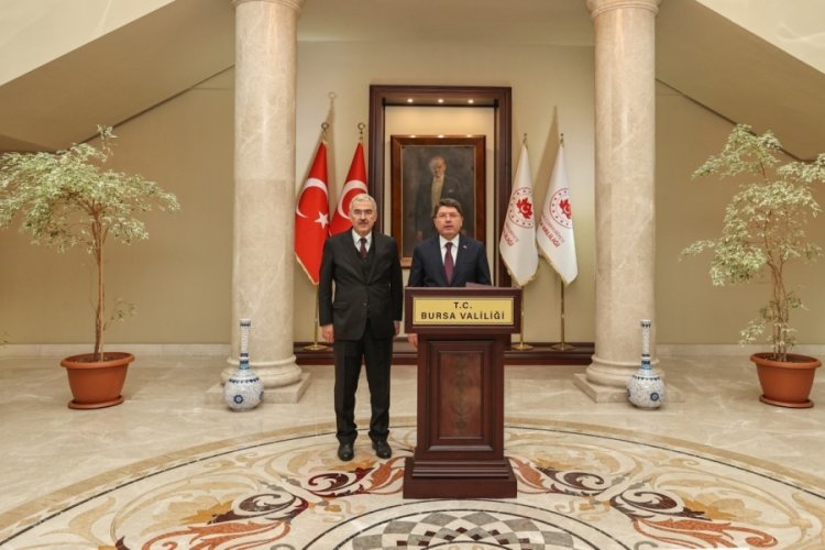 Bursa Valisi Ayyıldız Bakan Tun&ccedil;'u makamında ağırladı