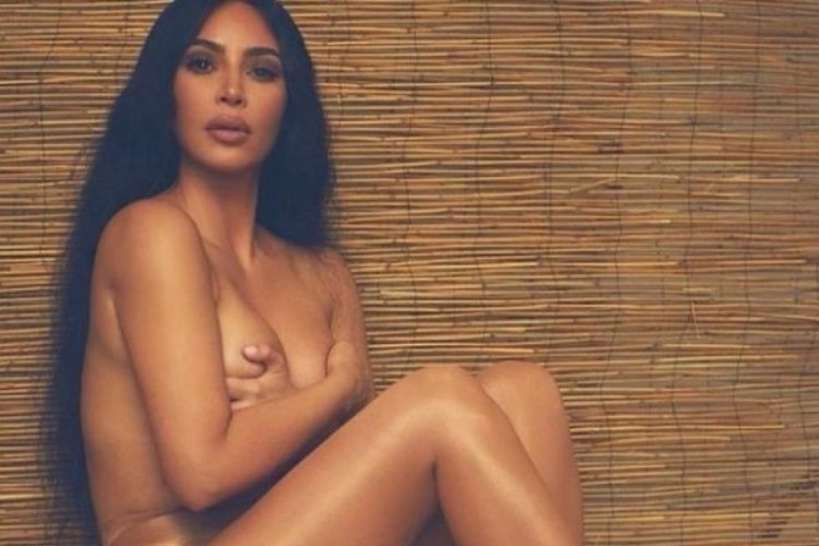 Kim Kardashian seksi pozlarıyla uçurdu 