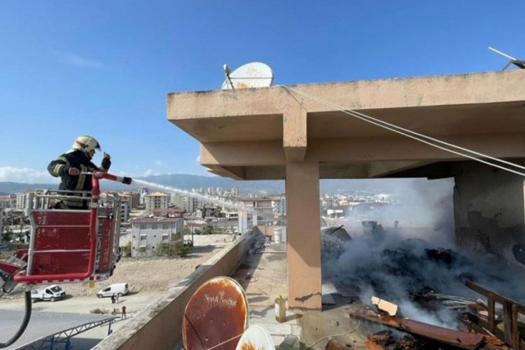 Hatay'da korkutan yangın
