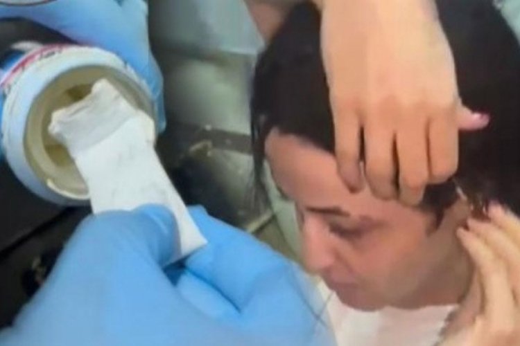 Sakladığı uyuşturucu kadının bakın neresinde &ccedil;ıktı