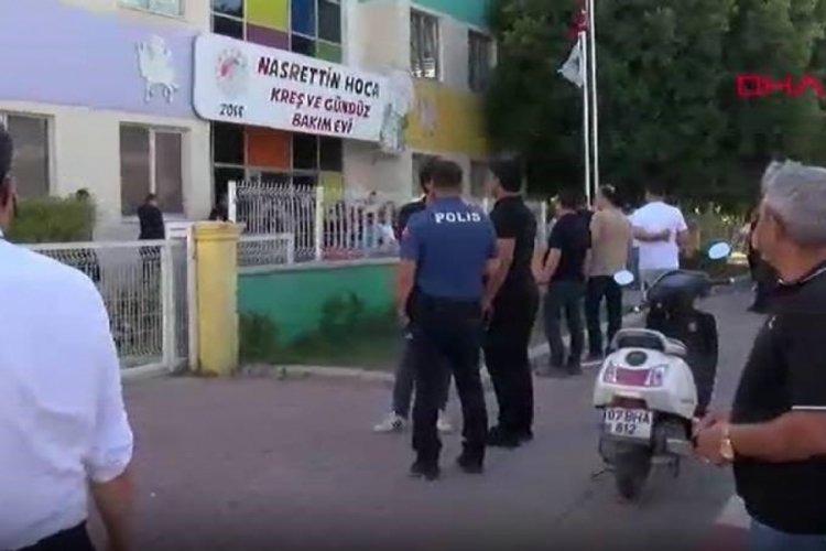 Antalya'da kreş yangını