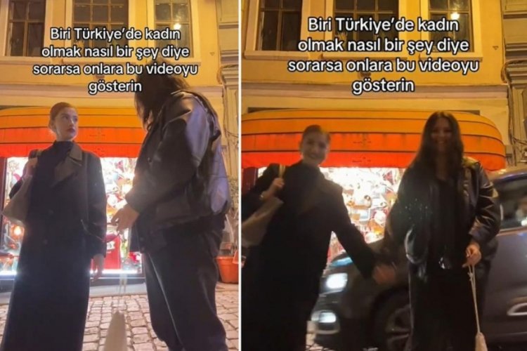 Taciz edildikleri anları g&ouml;sterdiler: T&uuml;rkiye'de kadın olmak nasıl bir şey diye sorarlarsa...