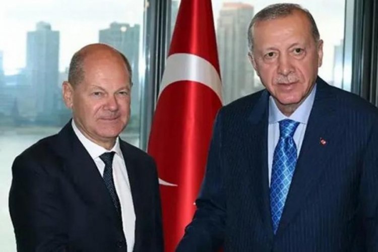 Cumhurbaşkanı Erdoğan - Scholz görüşmesi başladı 