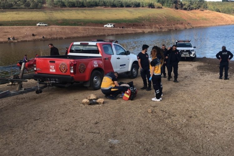  Bursa'da baraj gölüne uçan otomobilin sürücüsü öldü