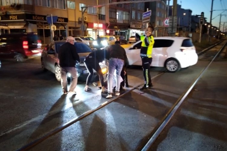 Tekirdağ'ın otomobil yayaya &ccedil;arptı! 1 yaralı