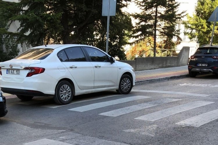 Bursa'da yaya geçidi istilası