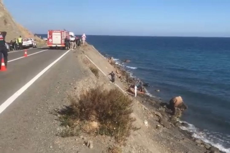 Tekirdağ'da motosikletiyle denize d&uuml;şt&uuml;