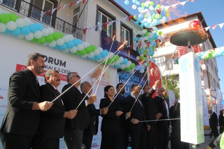 &Ccedil;orum'un t&uuml;m il&ccedil;eleri doğal gazla buluştu