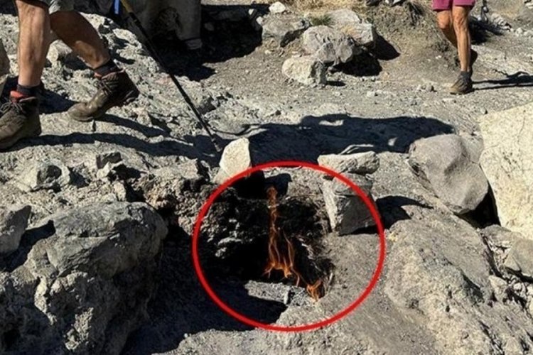 Antalya'da y&uuml;zyıllardır s&ouml;nmeyen ateş dikkat &ccedil;ekiyor