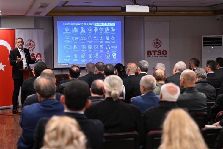 BTSO Başkanı İbrahim Burkay Tarihi Çarşı ve Hanlar Bölgesi üyeleriyle buluştu